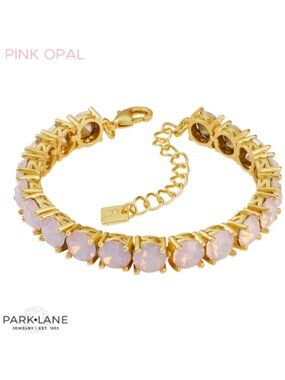 Park Lane Pink Opal Crystal Tennis Impression Bracelet